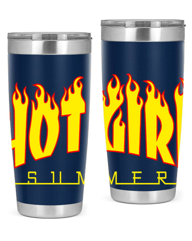 hot girl  summer fire 123#- black words phrases- Cotton Tank