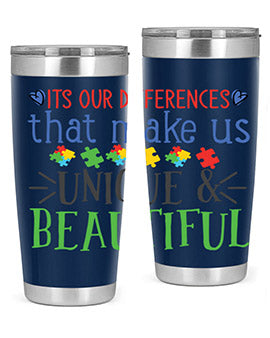 its our differences that make us unique beautiful Style 27#- autism- Tumbler
