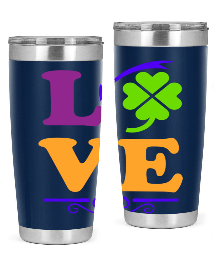 love 18#- mardi gras- Tumbler