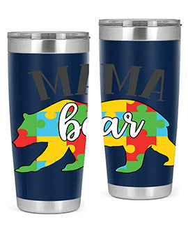 mama bear Style 32#- autism- Tumbler