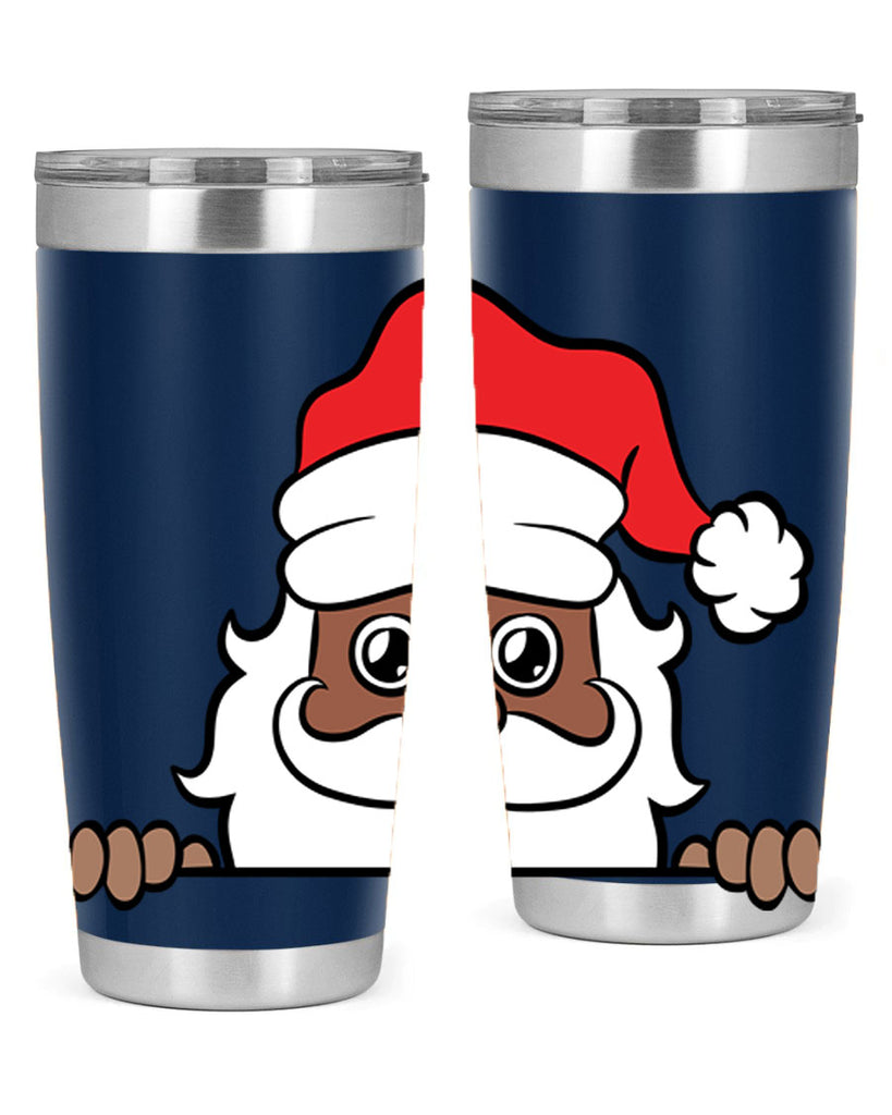 peekaboo black santa 19#- black men - boys- tumbler