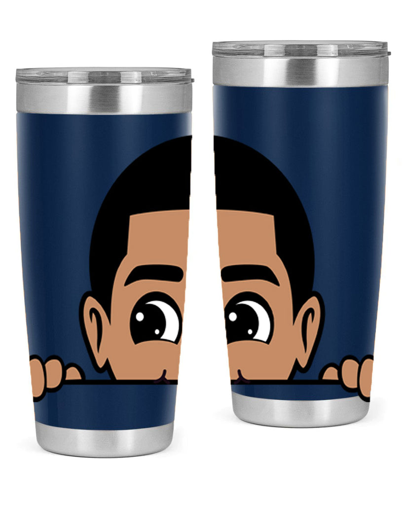 peekaboo boy 17#- black men - boys- tumbler