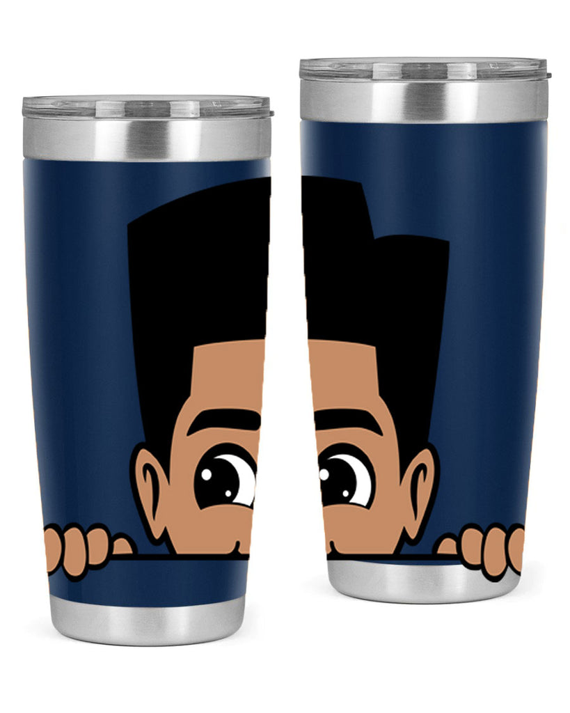 peekaboo boy 18#- black men - boys- tumbler