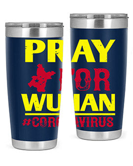 pray for wuhan coronavirus Style 27#- corona virus- Tumbler