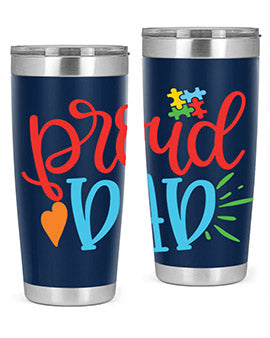 proud dad Style 36#- autism- Tumbler