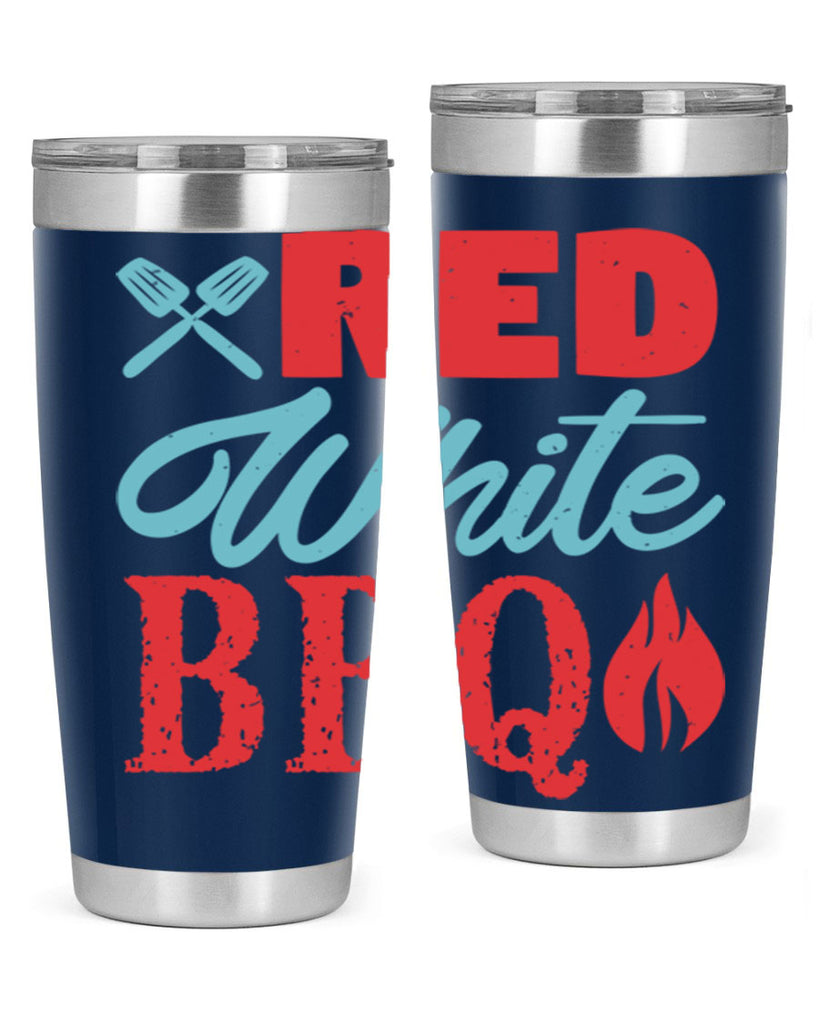 red white bbq 15#- bbq- Tumbler