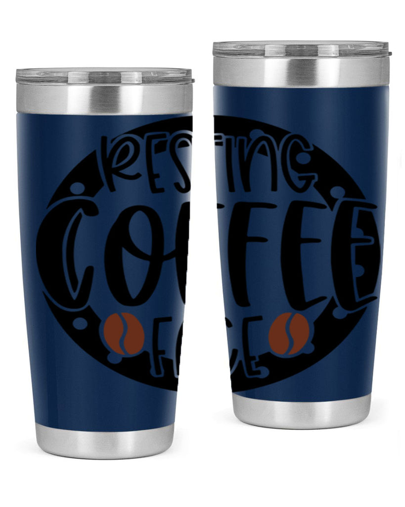 resting coffee face 41#- coffee- Tumbler