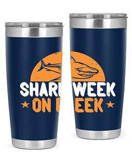 shark week on fleek Style 42#- shark  fish- Tumbler