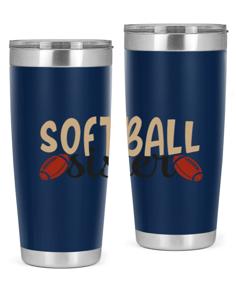softball sister 2272#- softball- Tumbler