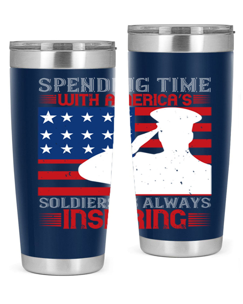 spending time with americas 90#- Veterns Day- Tumbler