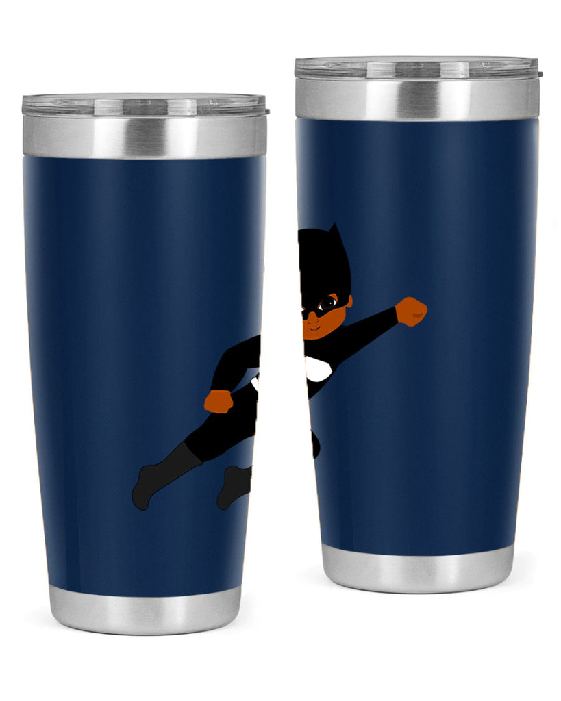 super kid 12#- black men - boys- tumbler