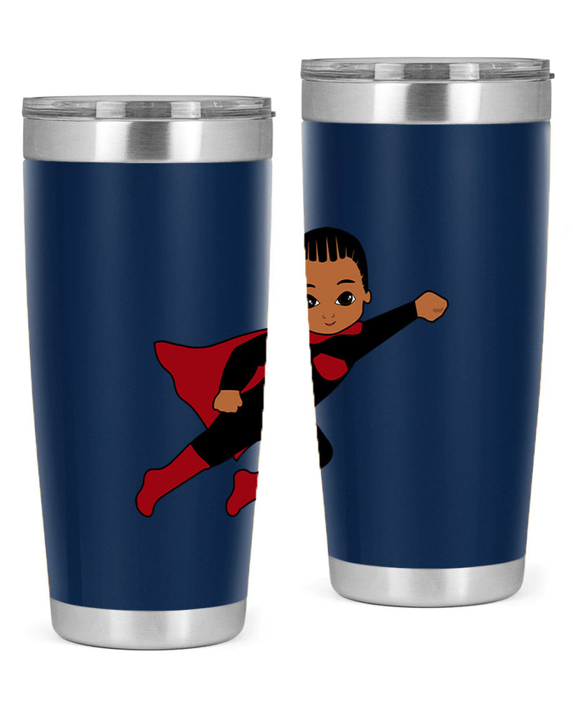 super kid 16#- black men - boys- tumbler