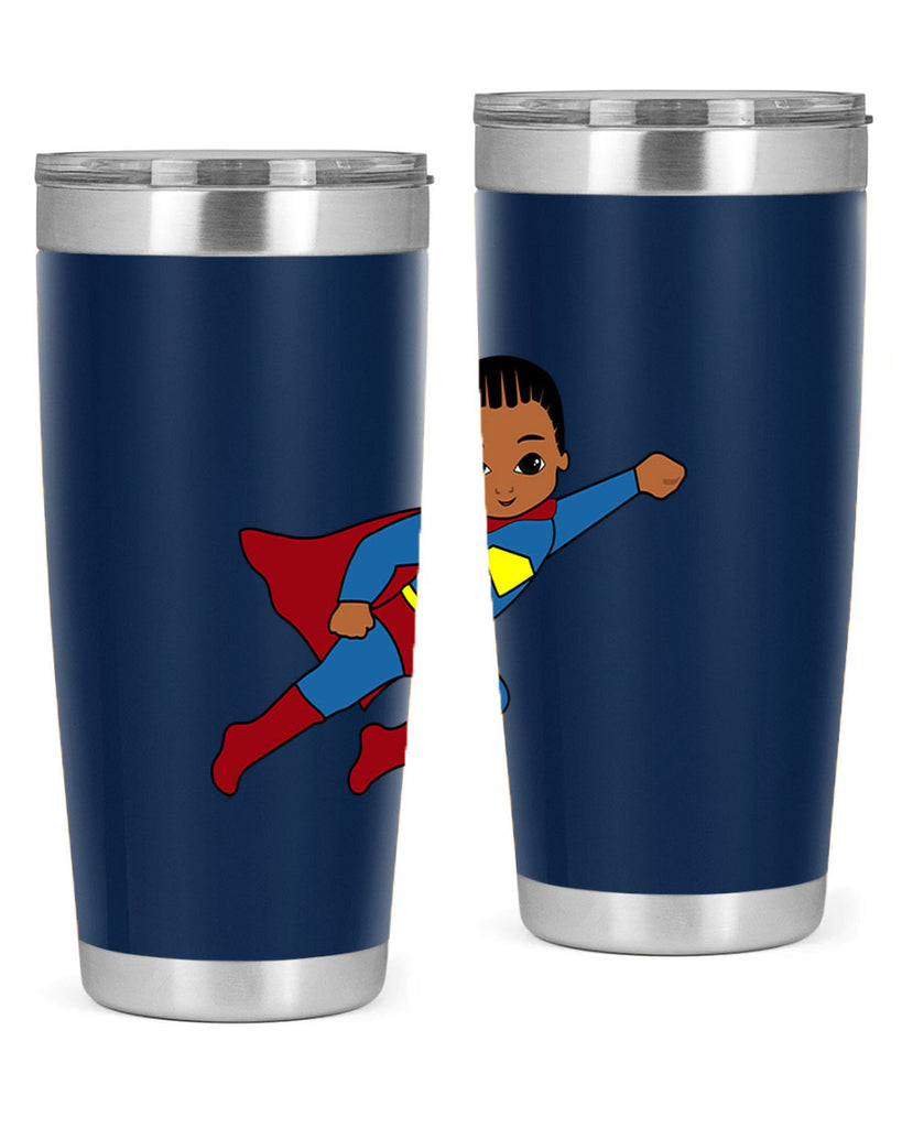 super kid 1#- black men - boys- tumbler