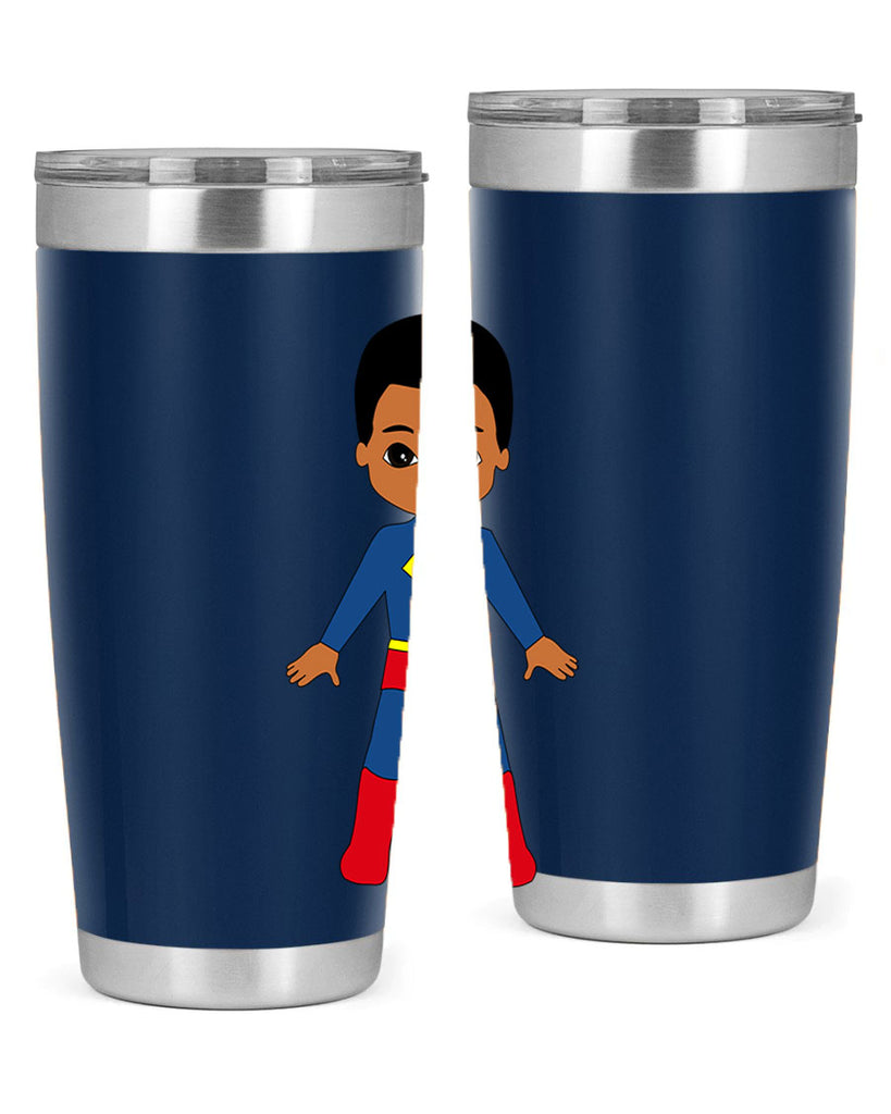 super kid 2#- black men - boys- tumbler
