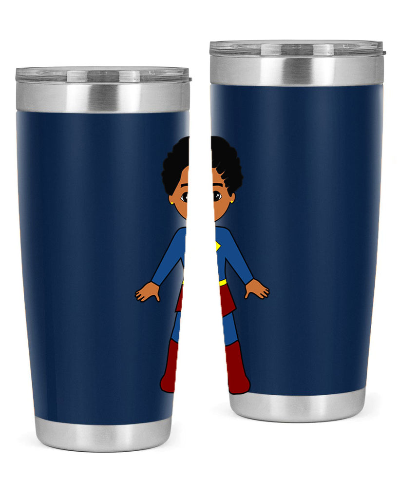 super kid 3#- black men - boys- tumbler