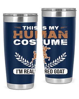 this is my human costume im really a red goat Style 1#- goat- Tumbler