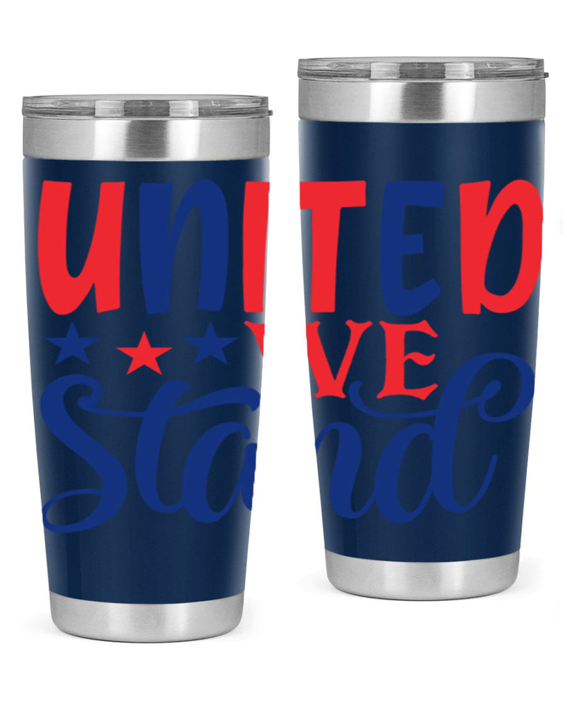 united we stand Style 75#- Fourt Of July- Tumbler