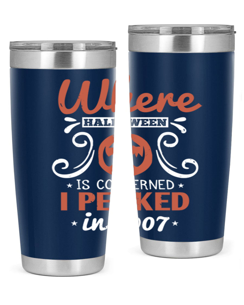 where halloween is 122#- halloween- Tumbler