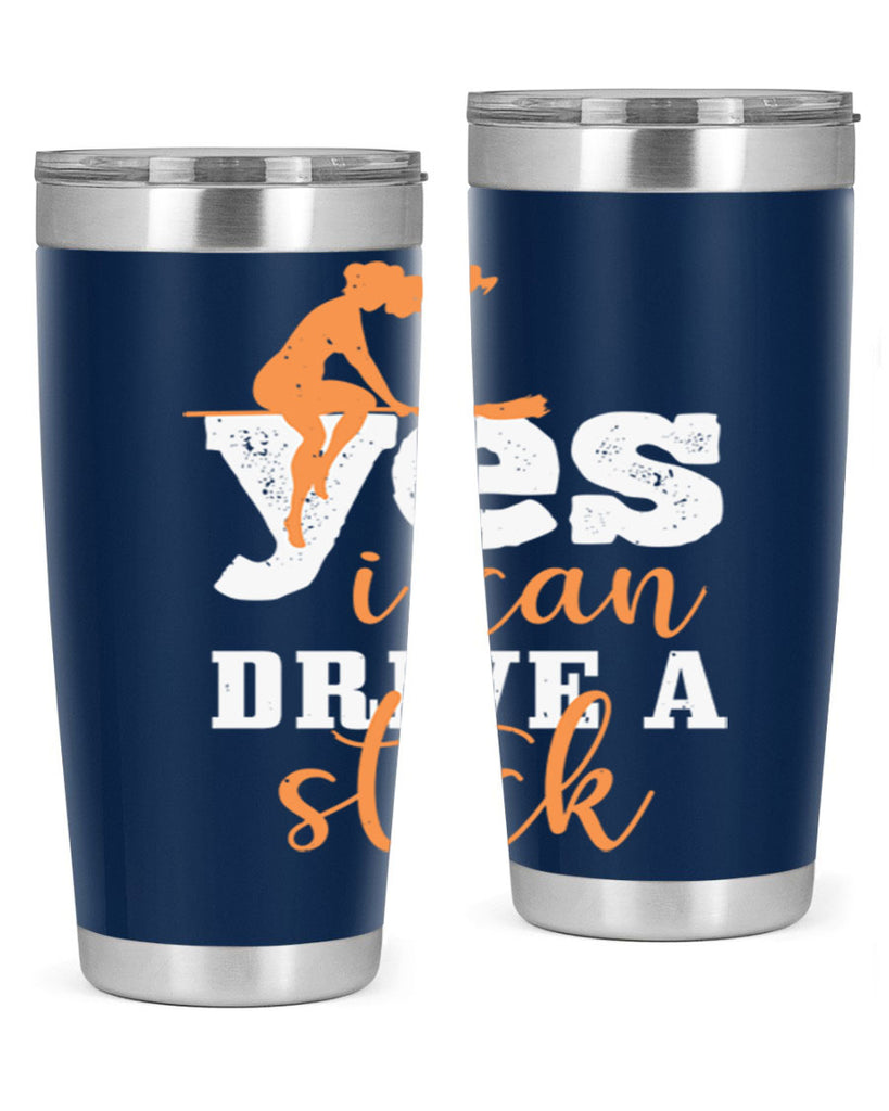 yesi can drive a stick 120#- halloween- Tumbler