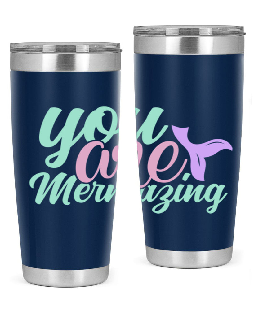 you are mermazing 9#- mermaid- Tumbler