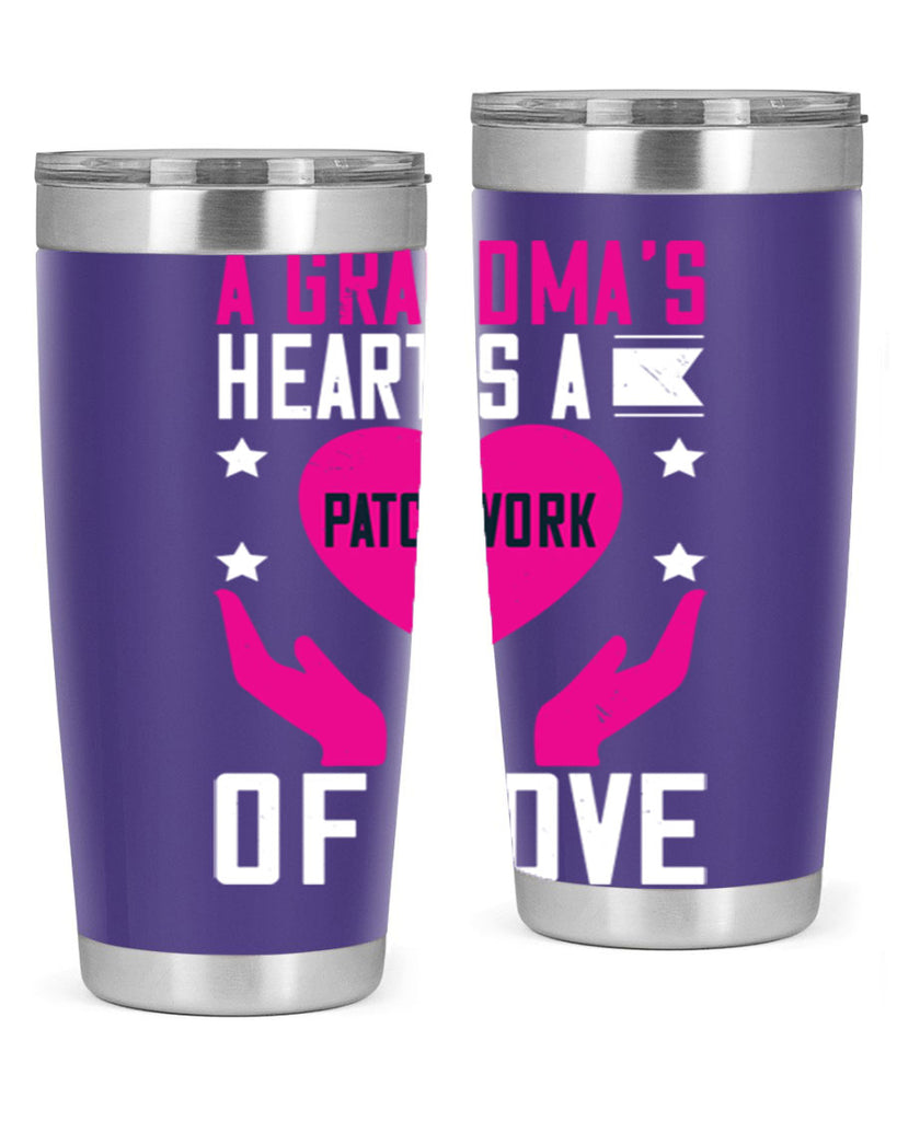 A grandma’s heart is a patchwork of love 86#- grandma - nana- Tumbler