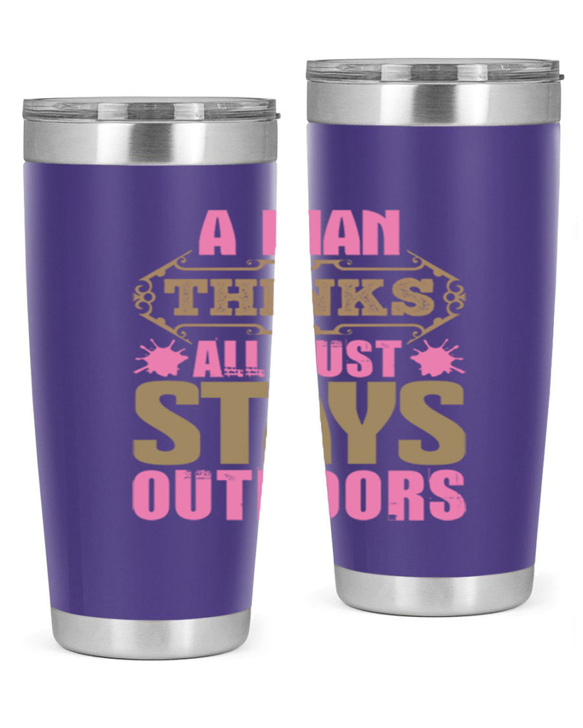 A man thinks all dust stays outdoors Style 6#- cleaner- tumbler