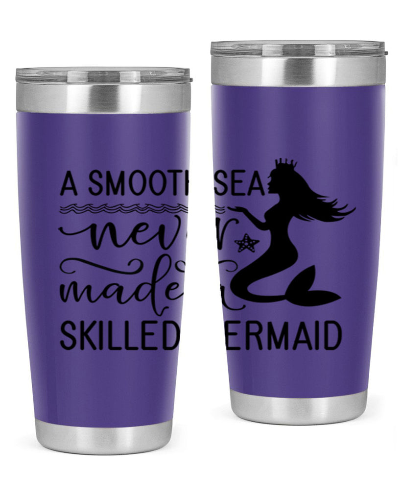 A smooth sea never made 12#- mermaid- Tumbler