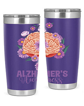 AlzheimerS Awareness Brain 12#- alzheimers- Tumbler
