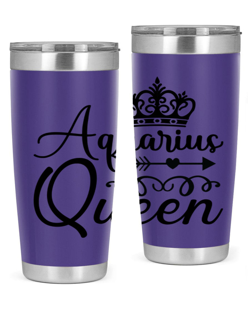 Aquarius queen 74#- zodiac- Tumbler