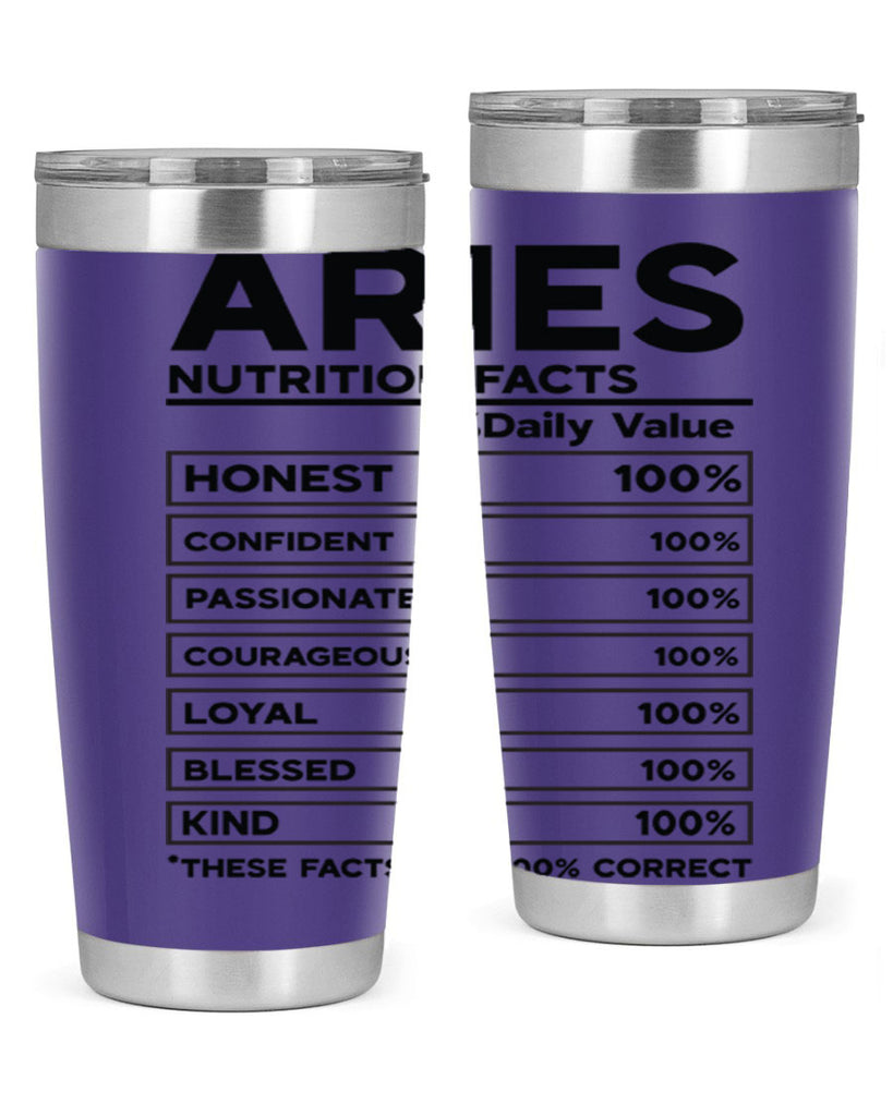 Aries Nutrition Facts 97#- zodiac- Tumbler