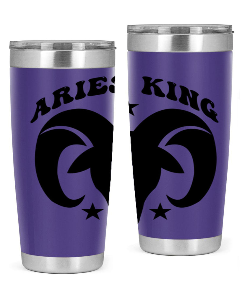Aries king 110#- zodiac- Tumbler