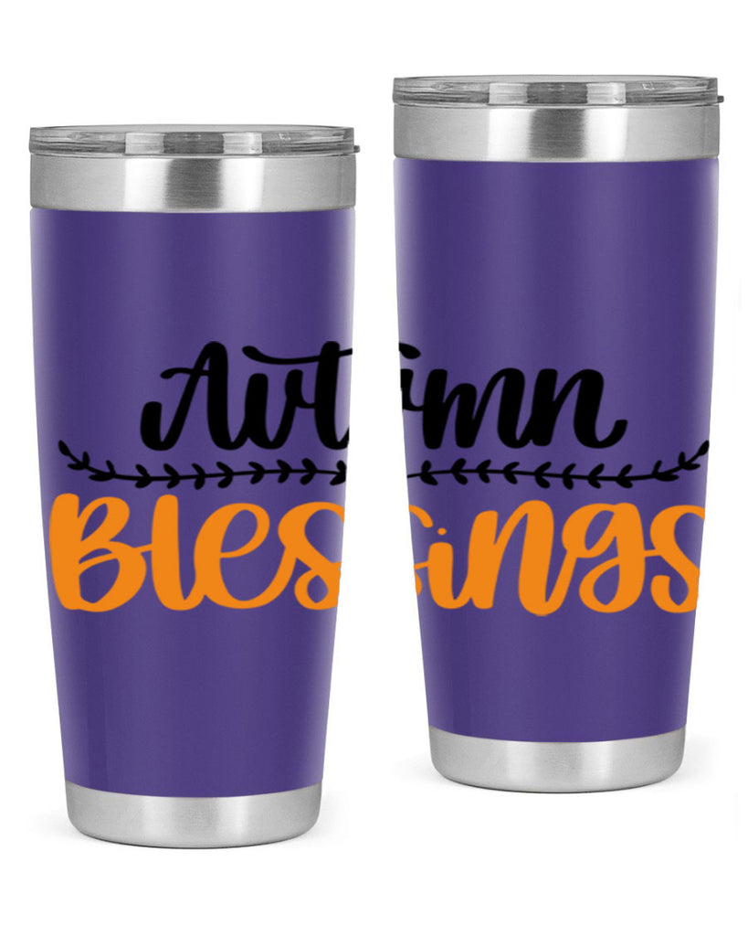 Autumn Blessings 473#- fall- Tumbler