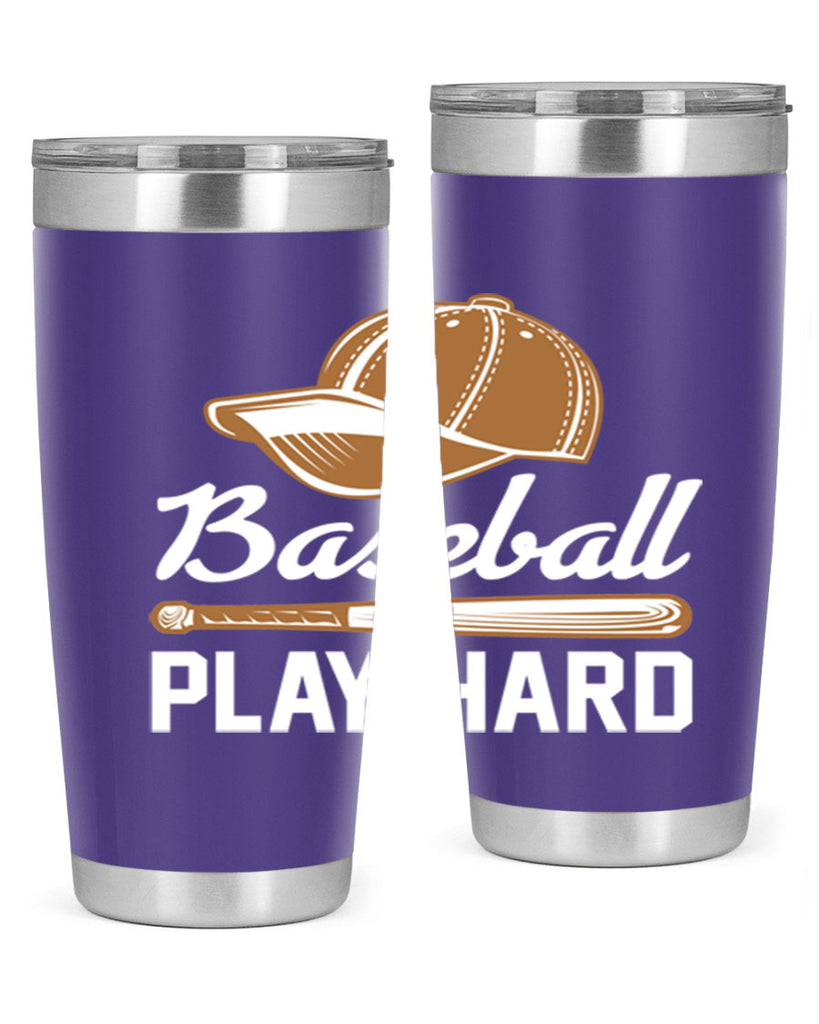 Baseball play 1444#- baseball- Tumbler
