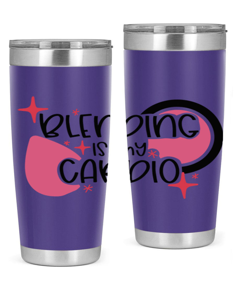 Blending Is My Cardio Style 128#- make up- Tumbler