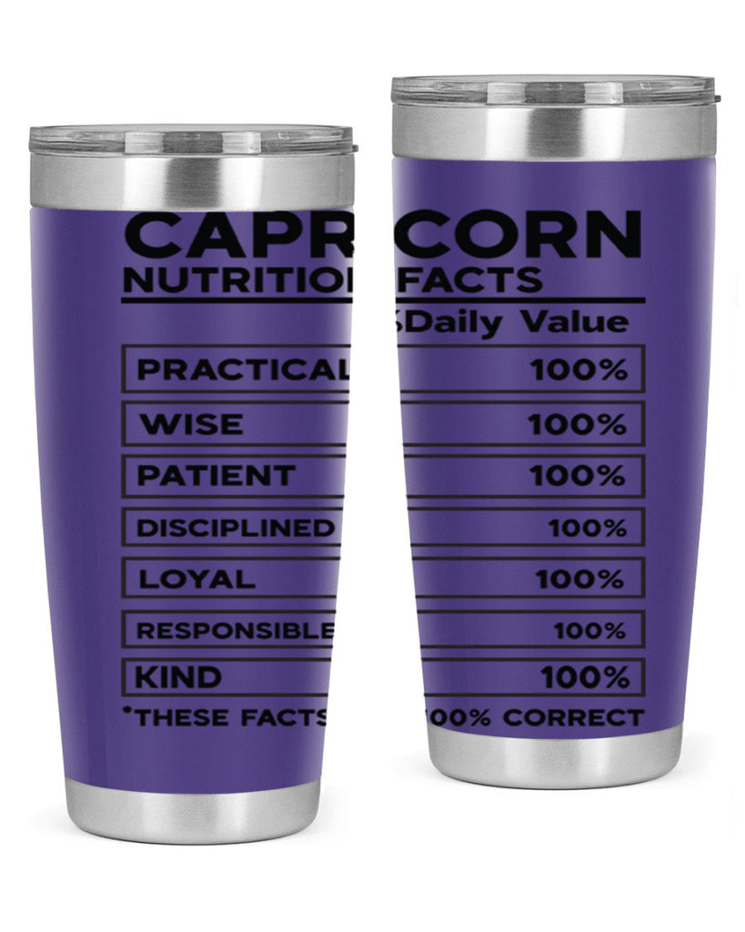 Capricorn Nutrition Facts 185#- zodiac- Tumbler