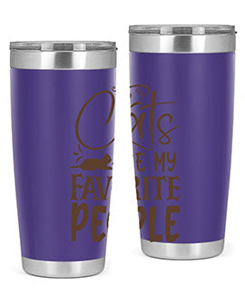 Cats Are My Favorite People Style 7#- cat- Tumbler