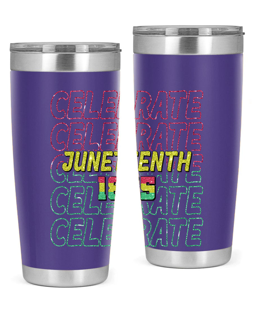 Celabrate Juneteenth Since 1865 Png 18#- Juneteenth- tumbler