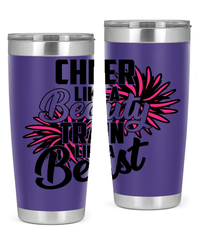Cheer like a Beauty Train like a Beast 1388#- cheer- Tumbler