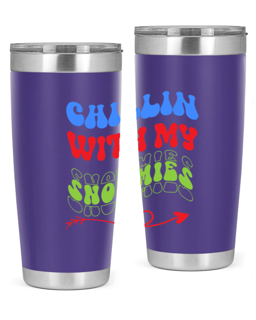 Chillin with my snowmies 42#- winter- Tumbler