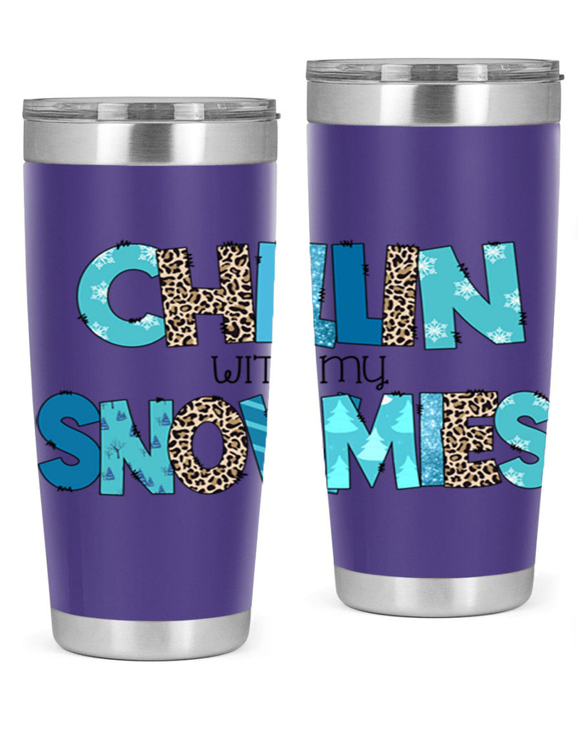 Chillin with my snowmies 43#- winter- Tumbler