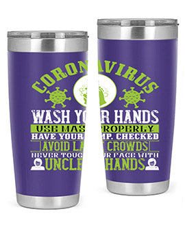 Coronavirus Wash Your Hands Use Style 1#- corona virus- Tumbler