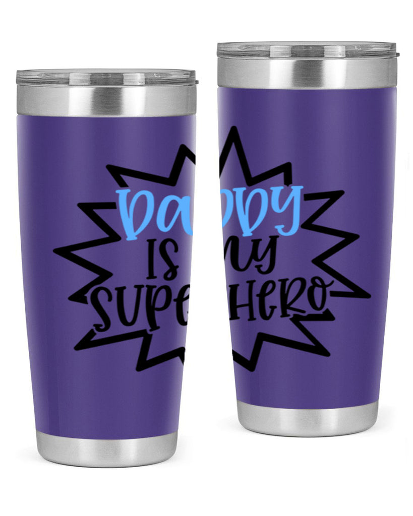 Daddy Is My Superhero Style 101#- baby- tumbler