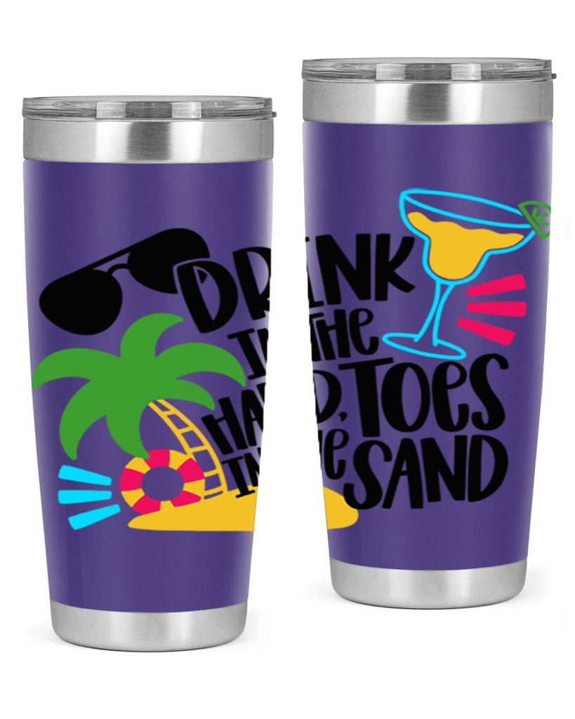 Drink In The Hand Toes In The Sand Style 48#- summer- Tumbler