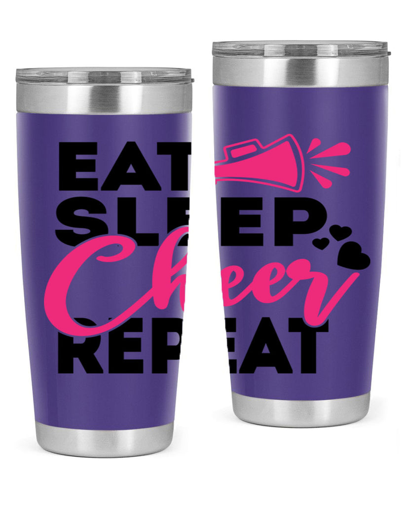 Eat Sleep Cheer Repeate 1315#- cheer- Tumbler