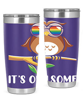 Funny Owl Gift Im Owlsome A TurtleRabbit 7#- owl- Tumblers