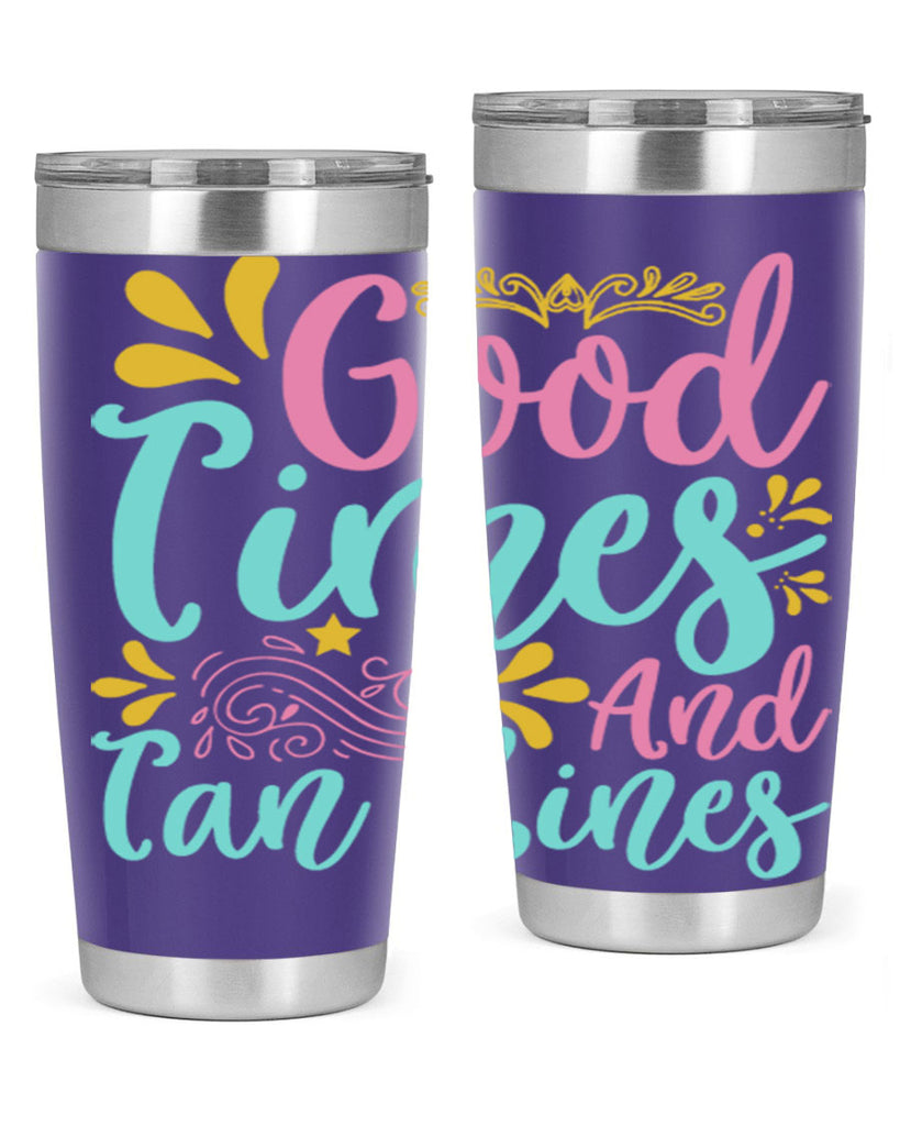 GOOD TIMES AND TAN LINES Style 65#- summer- Tumbler