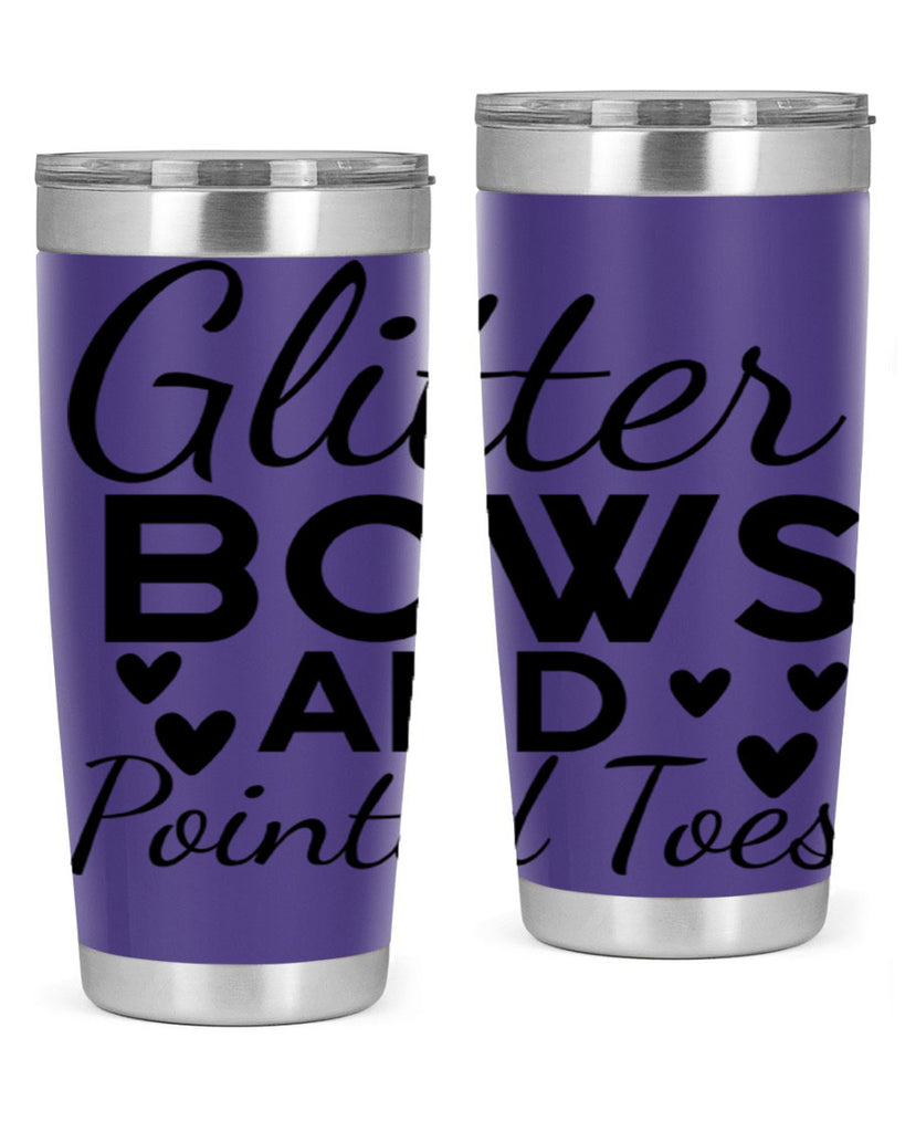 Glitter Bows and Pointed Toes 43#- ballet- Tumbler