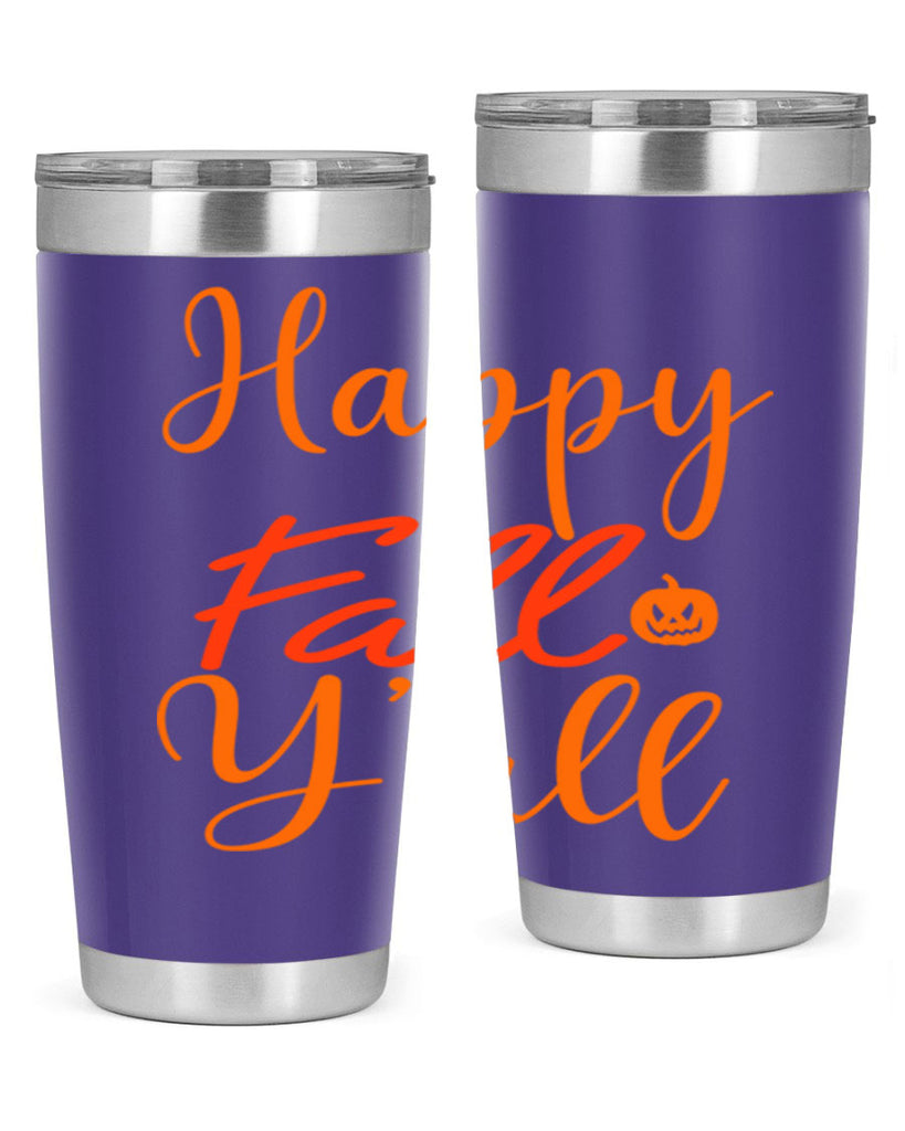 Happy Fall Yall Design 233#- fall- Tumbler