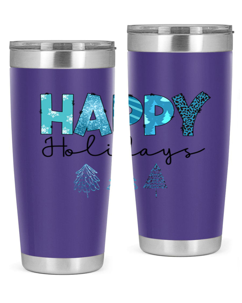 Happy Holidays 140#- winter- Tumbler