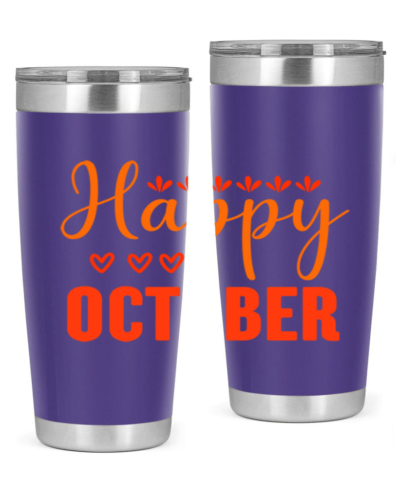 Happy October Design 237#- fall- Tumbler